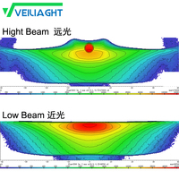 Projecteur de brouillard de voiture à laser direct 3,0 pouces 6000K blanc Sanvi Aozoom AES, lentille de projecteur Bi-LED modifiée, système d'éclairage automobile