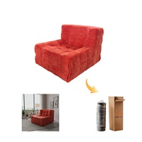 Canapé modulaire compressé, fauteuil simple, canapé en mousse sous vide, canapé de salon, OEM ODM, vente en gros pour projets hôteliers et d'appartements