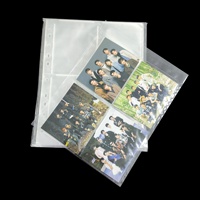 Album photo Kpop DIY avec pages intérieures, 4 pochettes, étanche, en matériau PP écologique, classeur pour cartes avec index pour cartes de collection de baseball