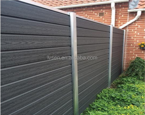 Valla de Madera <span class=keywords><strong>y</strong></span> Plástico Compuesto Reciclado, Enrejado, Puertas, Muro de Jardín, Paneles de Valla de Madera <span class=keywords><strong>y</strong></span> Aluminio - Product Image 2