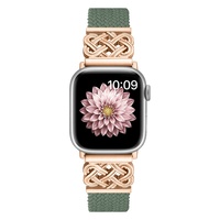 Nouvelle tendance - Bracelet en tissu noué chinois pour I-watch 38/40/41/42/44/45/46/49MM, bracelet en nylon Velcro pour montre IWatch