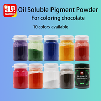 Colorant alimentaire soluble à l'huile d'orange Kaibei 15g, lot de 10 couleurs en flacons, poudre colorante alimentaire pour chocolat/macaron, 36 mois
