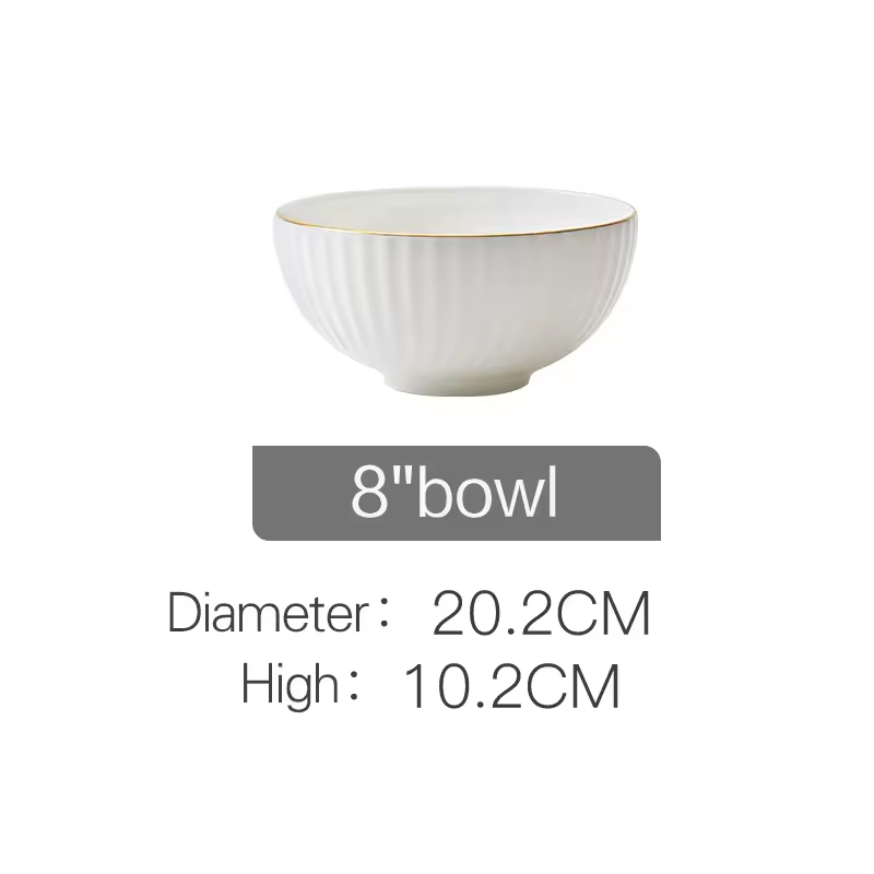 White-8" bowl