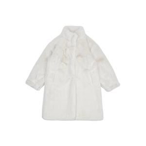 2025 nouveaux vêtements d'hiver pour filles Imitation manteau de vison, vêtements d'hiver chauds pour enfants épaissi Beige fourrure manteau de fourrure intégré - Product Image 6