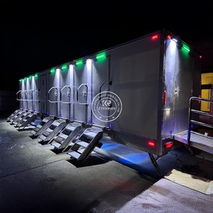 Porta Potty <b>Trailer</b> Portable Outdoor Prefab Bathroom Event Vip Mobile Toilet Public Use - Product Image 2