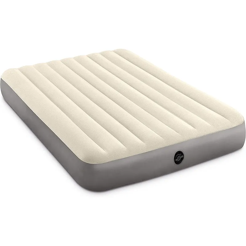 Comfortable Flocked Top Covering Lightweight Single size Sleeping Inflatable air bed airbed mattress