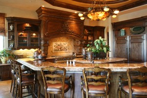 Luxury Custom Carved Natural Wooden <strong>Kitchen</strong> <strong>Cupboard</strong> Wood Storage Set Solid Wood <strong>Kitchen</strong> Cabinets - Product Image 6