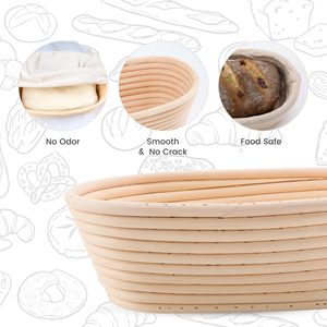<b>Silicone</b> Rubber Handmade Bread Proofing Basket Eco-Friendly Dishwasher Safe Oven Safe <b>Baking</b> Bowl Dough Fermentation Sourdough - Product Image 5