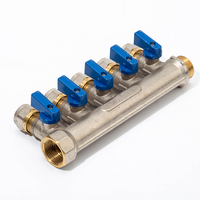 51066 laiton collecteur distribution de fluide plomberie collecteur flux raccords de plomberie hydraulique vanne d'eau couplage multiport