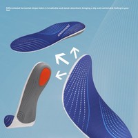 Semelles de golf en TPU avec soutien de la voûte plantaire, semelles de sport confortables, respirantes, absorbant les chocs, inserts de chaussures pour la course à pied et l'usage quotidien