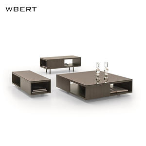 WBERT Table à thé nordique moderne en bois massif Rangement rectangulaire simple pour salon pour meubles de maison Table à thé - Product Image 5