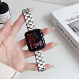 <span class=keywords><strong>Bracelet</strong></span> réglable en acier inoxydable pour <span class=keywords><strong>bracelet</strong></span> de montre <span class=keywords><strong>Apple</strong></span> <span class=keywords><strong>Watch</strong></span> <span class=keywords><strong>Bracelet</strong></span> à maillons fins en métal pour la série IWatch - Product Image 5
