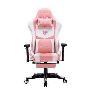 Sedia da ufficio da gioco di lusso reclinabile per ragazza ergonomica con bracciolo 4d