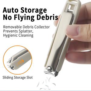 Elegante <span class=keywords><strong>Set</strong></span> di 7 Pezzi per Manicure e Pedicure, Kit da Viaggio Professionale in Acciaio Inossidabile Bianco - Product Image 3