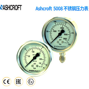 Manomètre de précision Ashcroft 5008 en acier inoxydable pour usage industriel - Product Image 1