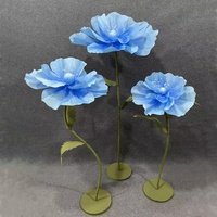 Fleurs géantes en mousse de pivoine pour mariage, avec tige et support, pour la décoration (vente en gros)