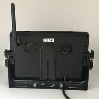 Kit de caméra avant sans fil pour Mini chariot élévateur 12V 24V avec 2 canaux 7 pouces IPS voiture double moniteur pare-soleil et système de caméra latérale de recul