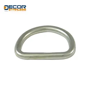 Good welding performance Wholesale 304/316 Stainless Steel Nickel White Satisfactory product Welded D ring
