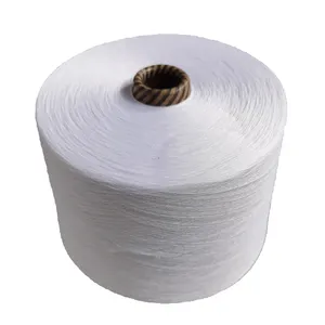 Низкая цена 30/1 окрашенная пряжа из переработанного полиэстера для вязания и ткачества