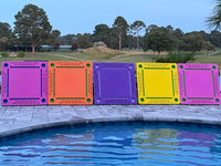 Table de Mahjong flottante pour piscine, tapis de Mahjong imperméable et durable, plateau flottant avec porte-gobelet