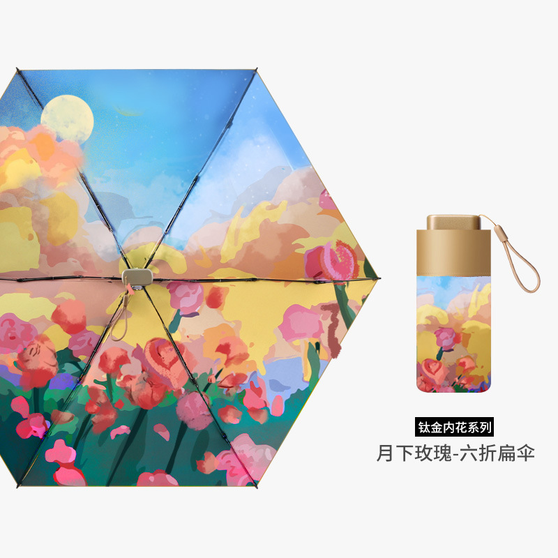 เคลือบกันแดดไทเทเนียมโรส 6 เท่าภายใต้ดวงจันทร์