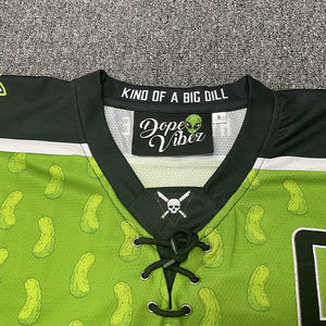 เสื้อกีฬาฮอกกี้แนวสตรีทแบบสั่งทำเสื้อเจอร์ซีย์ฮ็อกกี้ย้อนยุคคลาสสิกคุณภาพสูง - Product Image 4