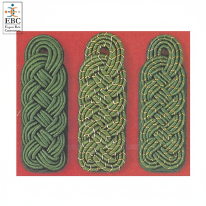 Planche d'épaule à cordon vert foncé OEM, planche d'épaule à corde tressée à la main - Product Image 1