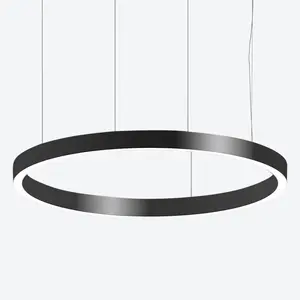 Ring Pendant Light Led aluminum profile Commercial 100W ceiling office Warehouse LED Linear Strip Lights Lighting Solutions