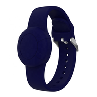 Compatible pour le localisateur GPS Airtag Bracelet de poignet étanche en silicone pour enfants et adultes