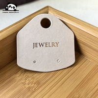 Carte en papier personnalisée pour bijoux, porte-cartes à bijoux, cartes de présentation de bijoux avec logo personnalisé, étiquettes pour bijoux