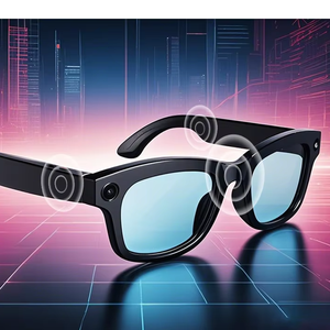 Gafas Inteligentes M01, <span class=keywords><strong>Cámara</strong></span> <span class=keywords><strong>de</strong></span> 500W, Video, Reconocimiento <span class=keywords><strong>de</strong></span> Imagen por IA, Traducción en Tiempo Real, Llamadas ChatGPT y Auriculares Integrados - Product Image 1