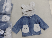 Filles Denim veste laine d'agneau automne porter 2025 nouveau hiver petits et moyens enfants en peluche épais printemps automne hiver