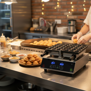 New Automatic Golf Ball Hotteok Machine CookTech Stainless Steel SUS304 Korean <b>Pancake</b> <b>Maker</b> Commercial Bakery Equipment Touch - Product Image 3