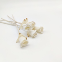 Diffuseur de parfum en bois de sola, petite fleur en sola, mini fleur en sola