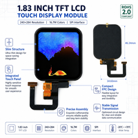Fabrikneues 1,83 Zoll TFT LCD Modul 240x284 IPS Display mit SPI 4-Leiter-Schnittstelle, GC9307C Treiber-IC, Muster verfügbar, stabile Lieferung, Mini