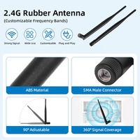 Antenne double bande 2,4 GHz 5,8 GHz 6dBi MIMO pliable RP-S M A longue portée pour routeur WiFi