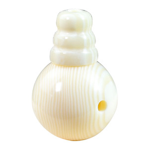 Resin Imitation Ivory Round Beads 18mm Three-Way Pagoda Shape For DIY Bracelet Accessories <b>Kits</b> - Product Image 4