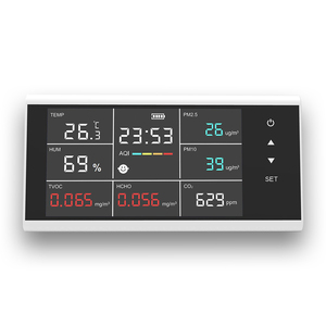 Monitor de Calidad del Aire Profesional 9 en 1, Detector de PM2.5 y CO2, Pantalla Táctil, Sensor Avanzado, Temperatura y Humedad para Hogar y Oficina - Product Image 3
