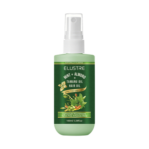 Huile capillaire bio végétalienne et sans cruauté pour cheveux afros, enrichie en acides aminés, gingembre, vitamine E, menthe, amande et Tamanu, pour réparation et hydratation (vente en gros) - Product Image 2