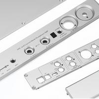 Amplificateur de puissance en aluminium de précision personnalisé panneau avant fraisage CNC et fil EDM usinage 5 axes équipement Audio vidéo