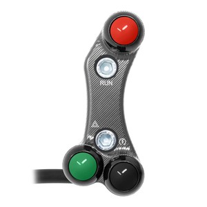 Interruttore Manubrio Destro per Triumph Street Triple 765 R (Fori Allineati) (Titanio) - Product Image 1