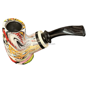 6 pièces ensembles de pipe à fumer pipe à fumer à l'ancienne <span class=keywords><strong>porte</strong></span>-cigarette à la main pipe à tabac cadeaux tabac herbe sèche boîte-cadeau en bois - Product Image 3