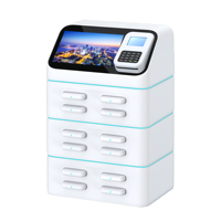 Kiosco de Pago POS para Restaurante con Estación de Alquiler de Baterías Portátiles de Autoservicio, 4G+WiFi, Sistema Operativo Android, Uso en Interiores
