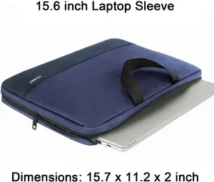 Borsa per Laptop leggera con manico per borsa per custodia per Laptop Slim HP Dell Asus da 15.6 pollici
