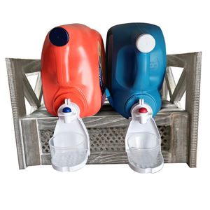 Elegante soporte de bambú para detergente para ropa, respetuoso con el medio ambiente, capacidad para 2 botellas - Product Image 1
