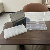 Boîte d'emballage en plastique PP mat multi-tailles 8/9 compartiments, écologique, portable, pour outils de maquillage et élastiques à cheveux – Vente directe usine