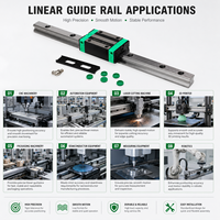 Système de glissière CNC OEM résistant à l'usure avec vis à billes, écrou, roulement, mouvement 1500 mm, guides HGR20, rail linéaire pour machines d'emballage