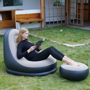 Modern Design Single <b>Sofa</b> <b>Bed</b> Automatic Inflatable <b>Folding</b> Chair Eco TPU Outdoor Bedroom Leisure Multicolor - Product Image 3