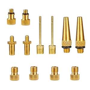 ชุดอะแดปเตอร์วาล์วจักรยาน 16 ชิ้น ชุดซ่อมยางในทองเหลืองสำหรับปั๊ม ประเภท SV AV DV - Product Image 5