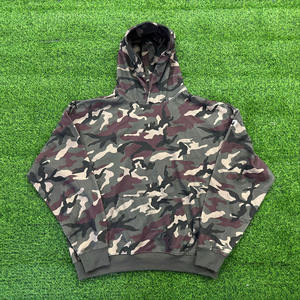 Sweat-shirt à capuche court en coton épais 500 g/m² personnalisé, sweat-shirts et sweat-shirts de camouflage à impression numérique pour hommes - Product Image 3